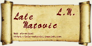 Lale Matović vizit kartica